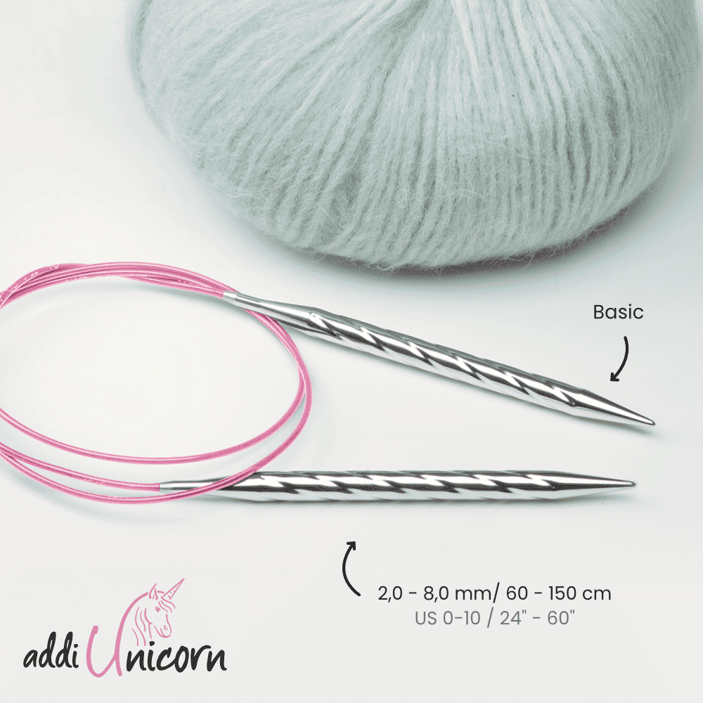 Addi Rundstricknadel Unicorn Basic-Spitze
