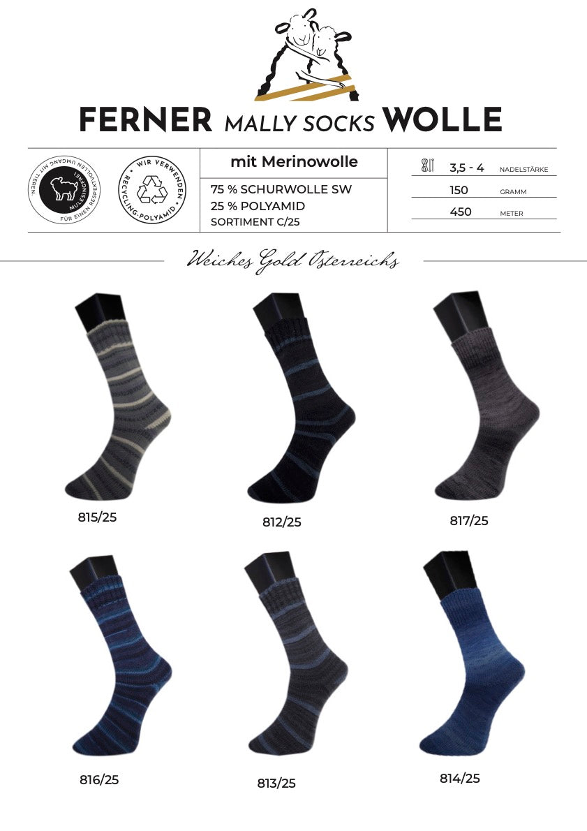 Ferner Wolle Mally Socks C/25