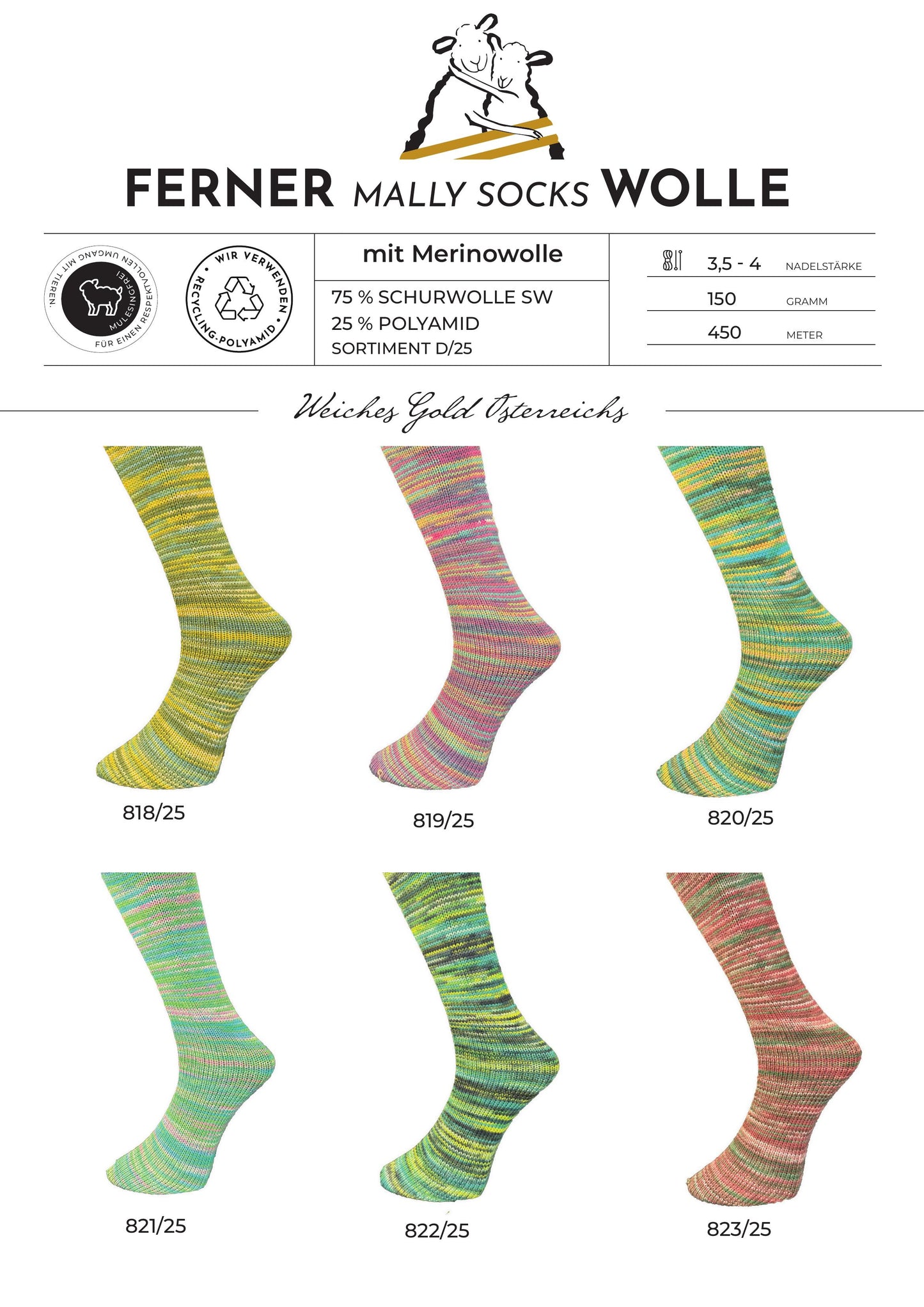 Ferner Wolle Mally Socks D/25
