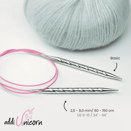 Addi Rundstricknadel Unicorn Basic-Spitze