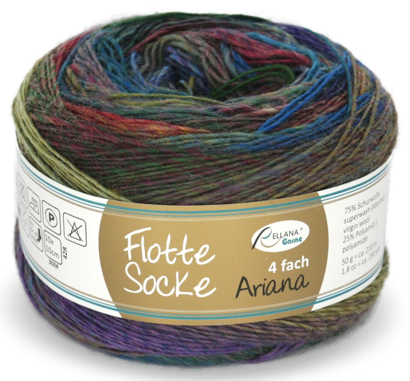 Rellana Flotte Socke Ariana Sockenwolle Merino 50 g