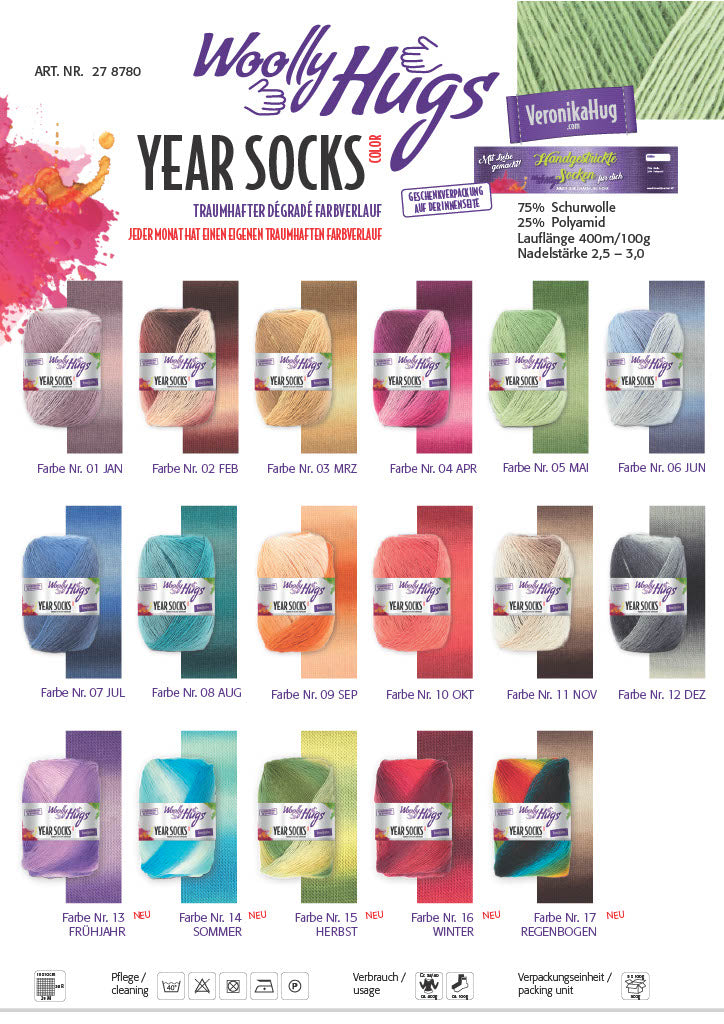 Woolly Hugs Year Socks