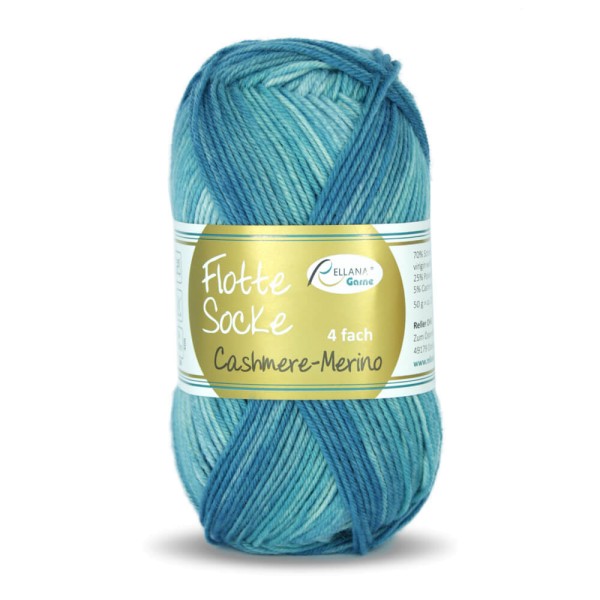 Rellana Flotte Socke Cashmere-Merino Sockenwolle 4-fädig 50 g