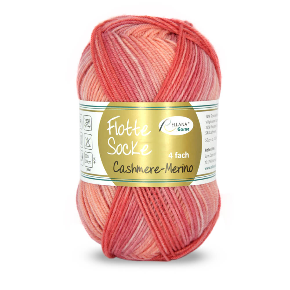 Rellana Flotte Socke Cashmere-Merino Sockenwolle 4-fädig 50 g