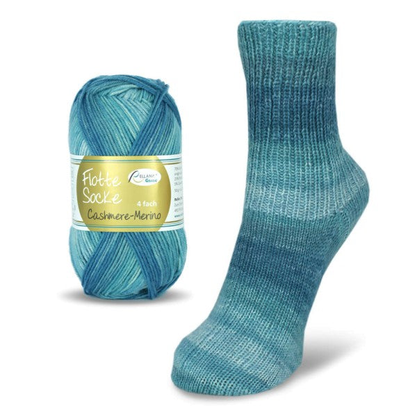 Rellana Flotte Socke Cashmere-Merino Sockenwolle 4-fädig 50 g