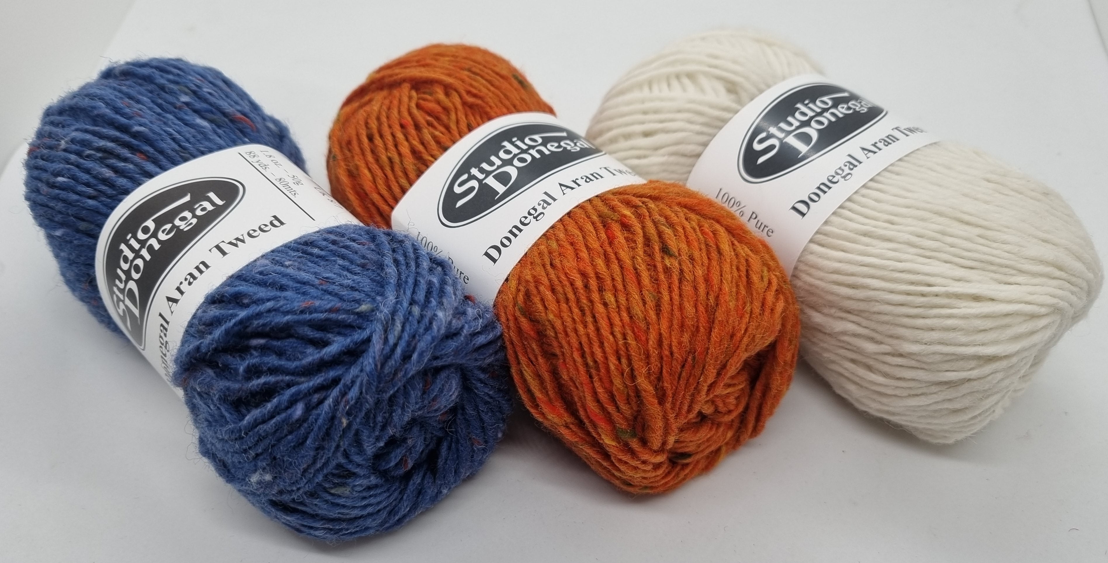 Studio Donegal 『Tweed Muffler』 Studio Donegal Soft Donegal Chunky – ATELIER YARNS