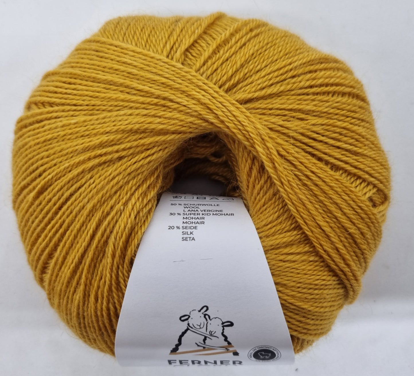 Ferner Wolle Gloria 50 % Merino, 30 % Super Kid Mohair, 20 % Seide 50 g