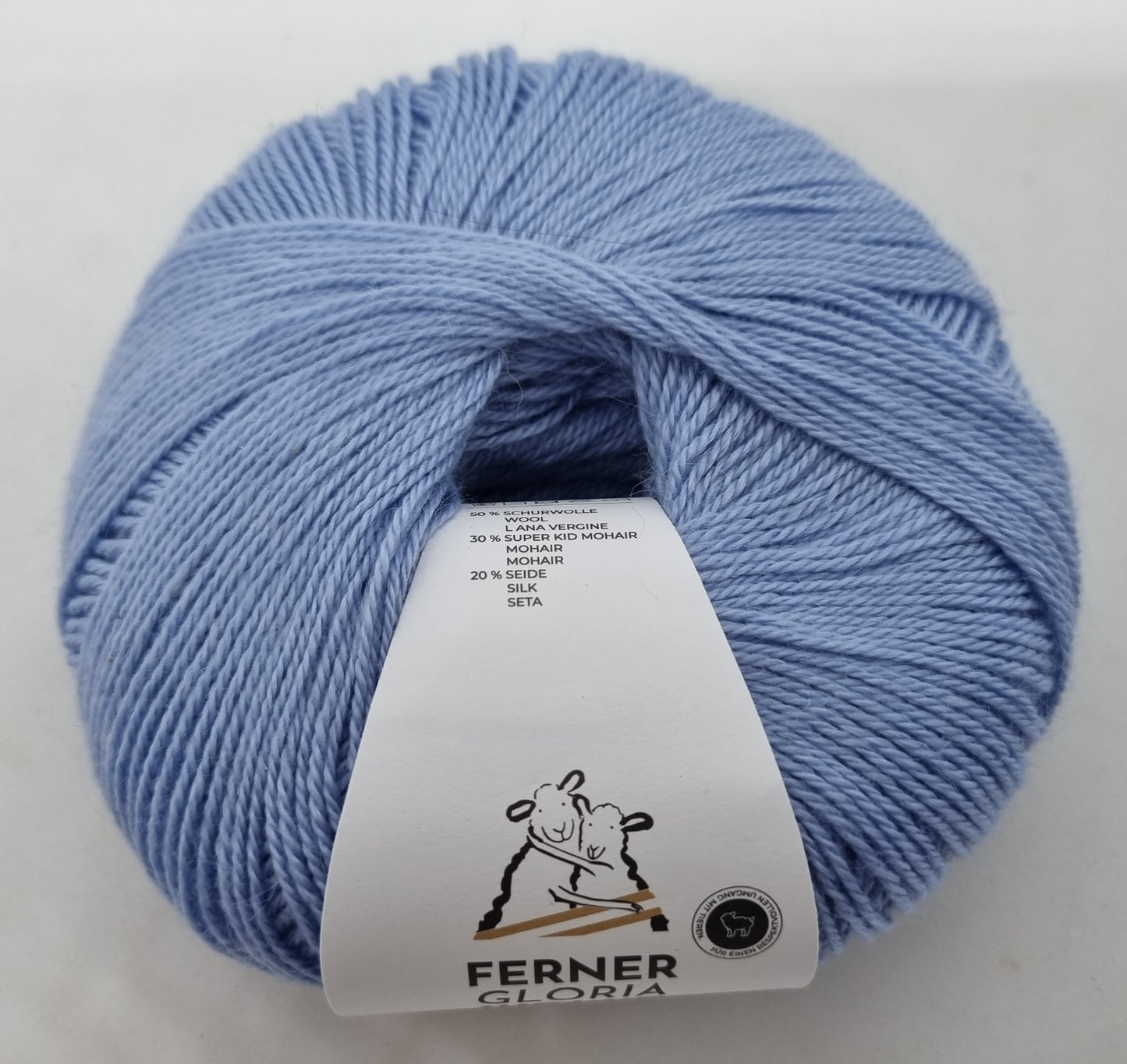 Ferner Wolle Gloria 50 % Merino, 30 % Super Kid Mohair, 20 % Seide 50 g