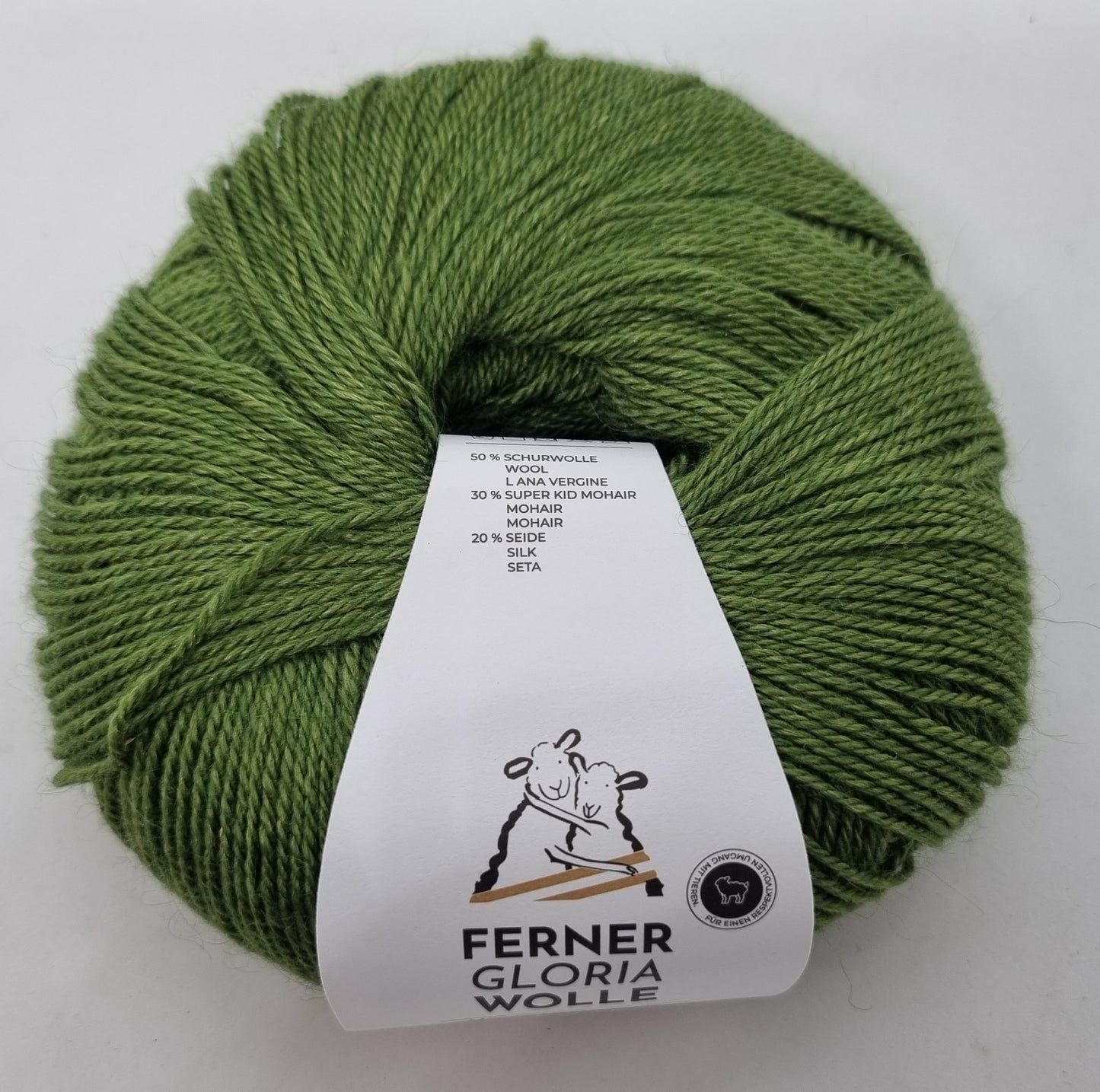 Ferner Wolle Gloria 50 % Merino, 30 % Super Kid Mohair, 20 % Seide 50 g