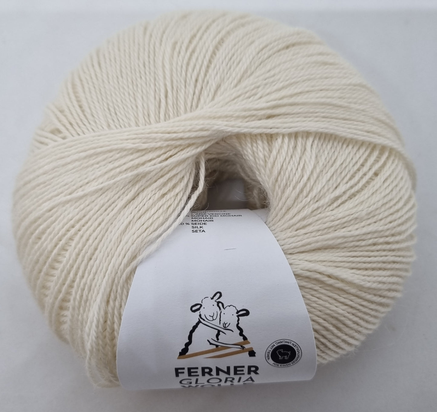 Ferner Wolle Gloria 50 % Merino, 30 % Super Kid Mohair, 20 % Seide 50 g