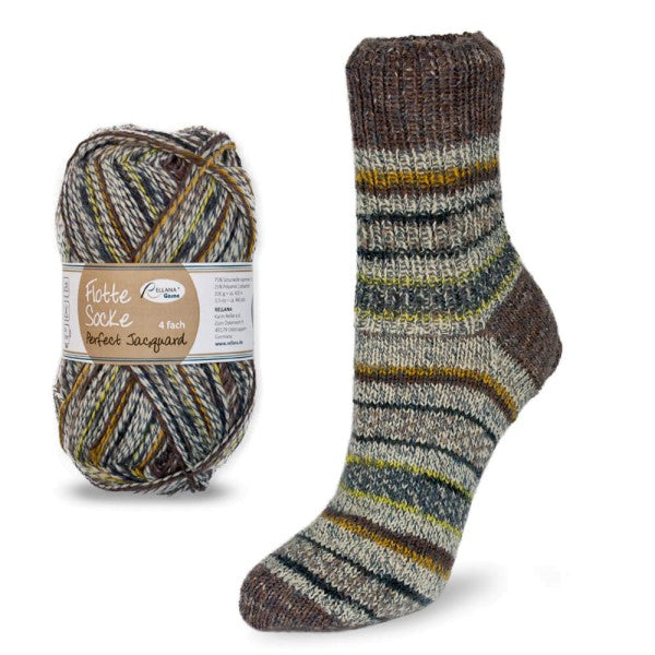 Rellana Flotte Socke Perfect Jacquard Sockenwolle 4-fädig