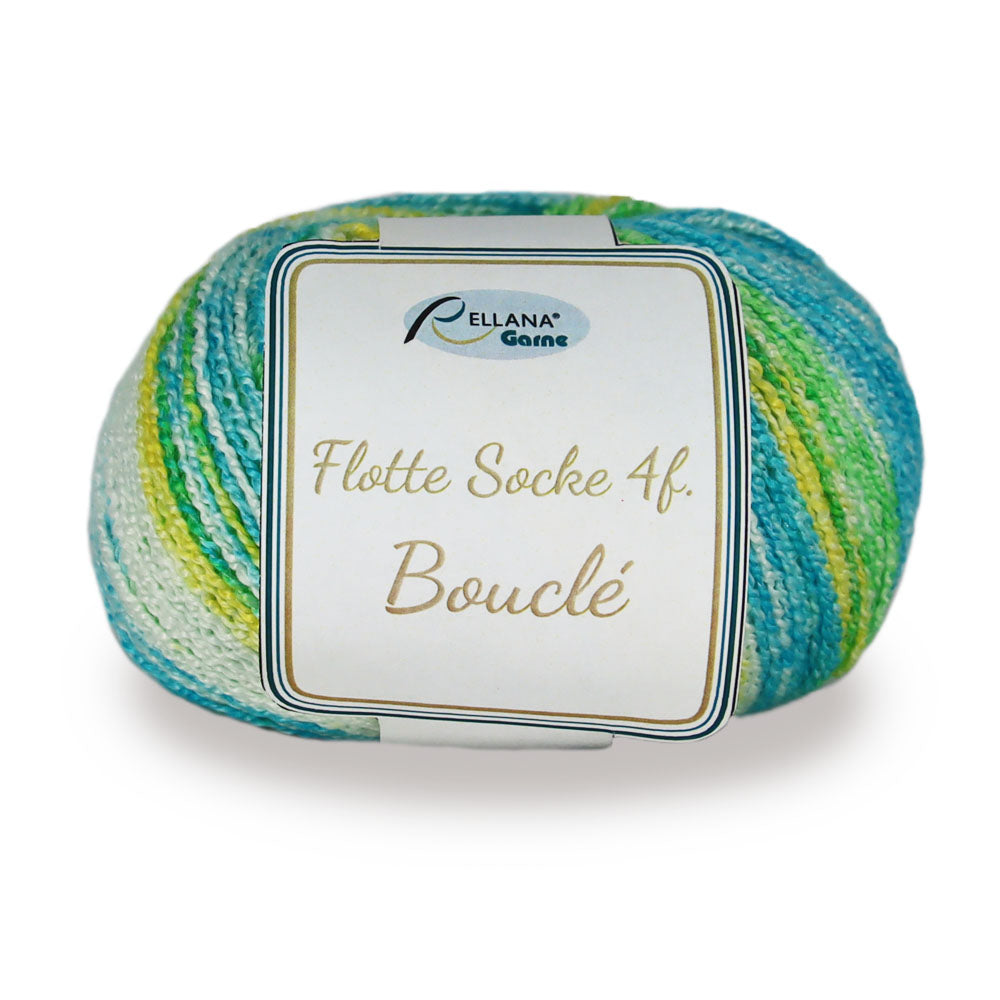 Rellana Flotte Socke Bouclé Sockenwolle 4-fädrig 50 g