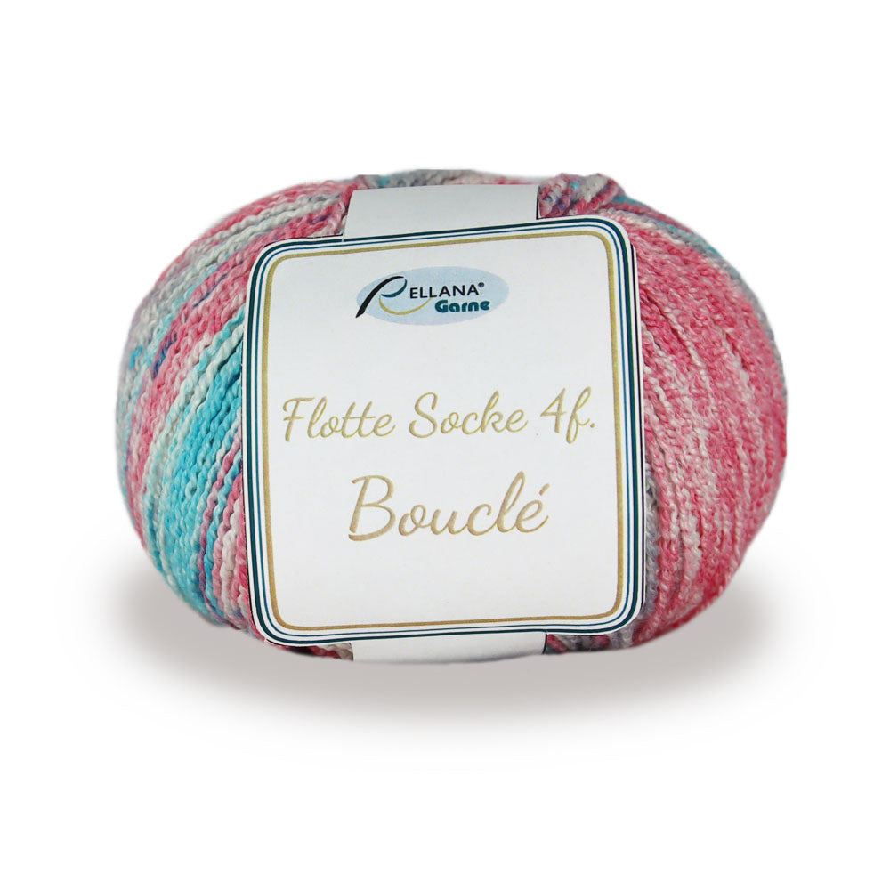 Rellana Flotte Socke Bouclé Sockenwolle 4-fädrig 50 g