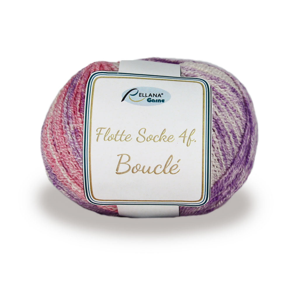 Rellana Flotte Socke Bouclé Sockenwolle 4-fädrig 50 g