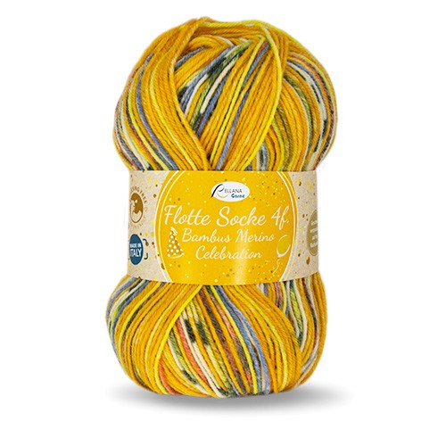 Rellana Flotte Socke Bambus Merino Celebration Sockenwolle 4-fädig