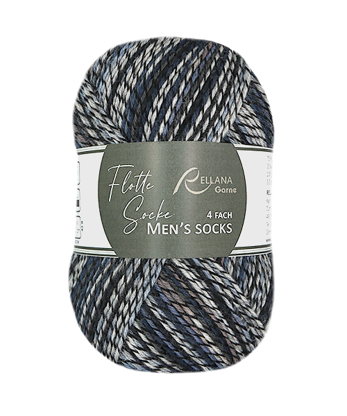 Rellana Flotte Socke Men`s Socks Sockenwolle 4-fädig