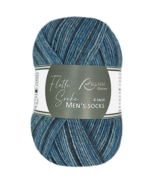 Rellana Flotte Socke Men`s Socks Sockenwolle 4-fädig