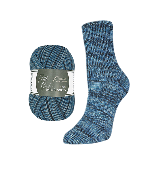 Rellana Flotte Socke Men`s Socks Sockenwolle 4-fädig