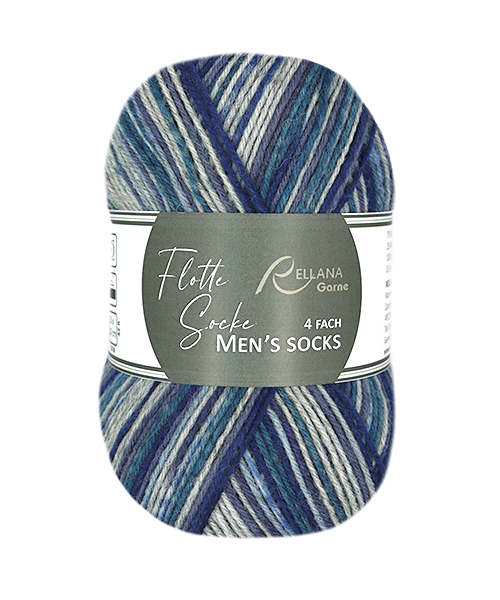 Rellana Flotte Socke Men`s Socks Sockenwolle 4-fädig
