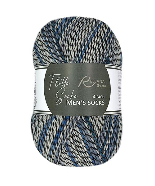 Rellana Flotte Socke Men`s Socks Sockenwolle 4-fädig