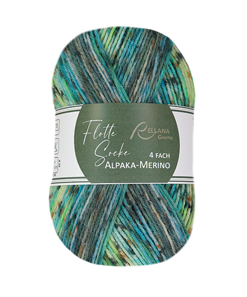 Rellana Flotte Socke Alpaka-Merino Sockenwolle 4-fädig