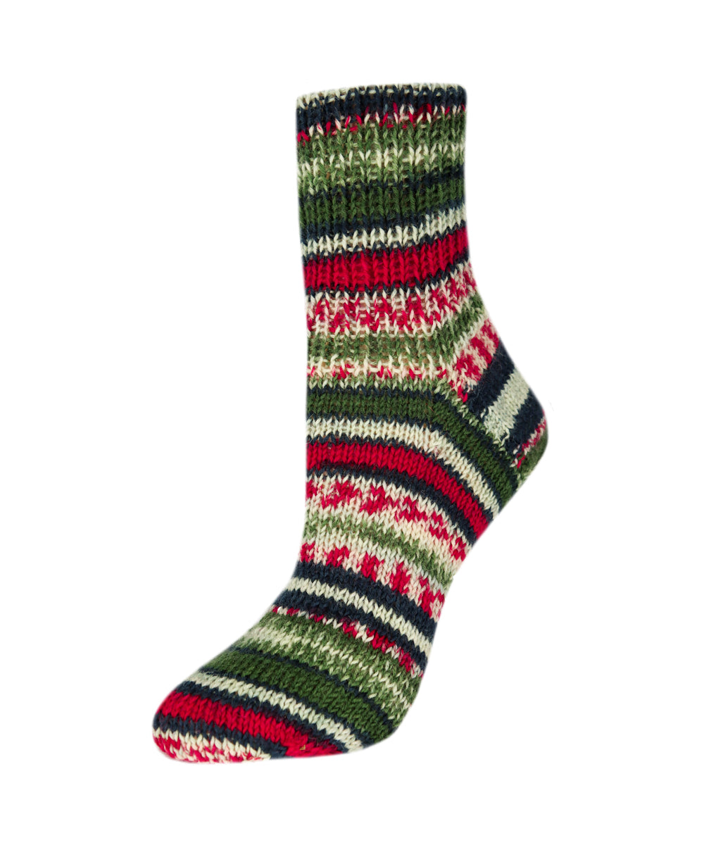 Rellana Flotte Socke  Christmas Sockenwolle 4-fädig 2024