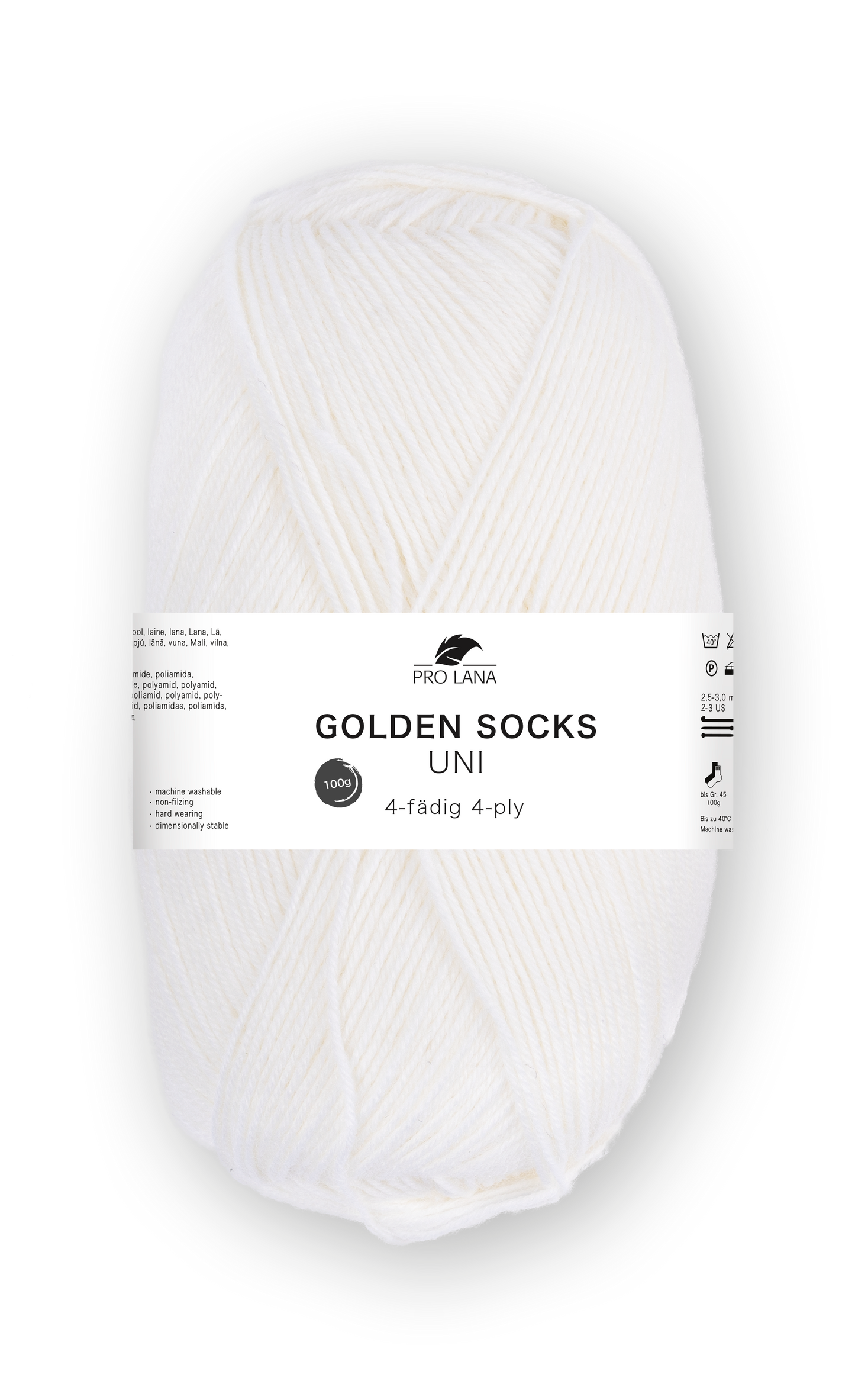 Pro Lana Golden Socks Sockenwolle Uni 4f