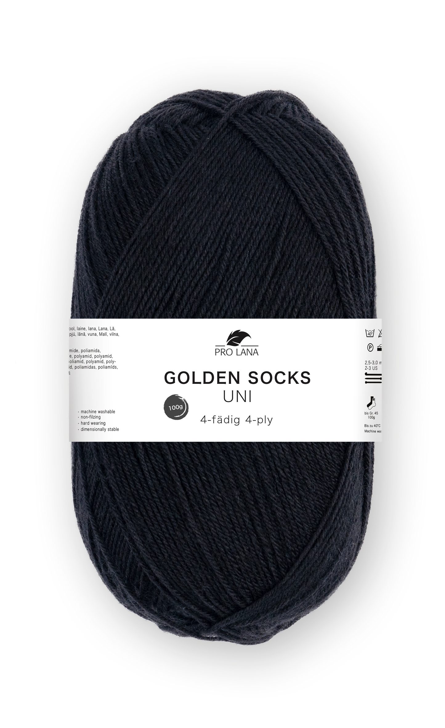 Pro Lana Golden Socks Sockenwolle Uni 4f