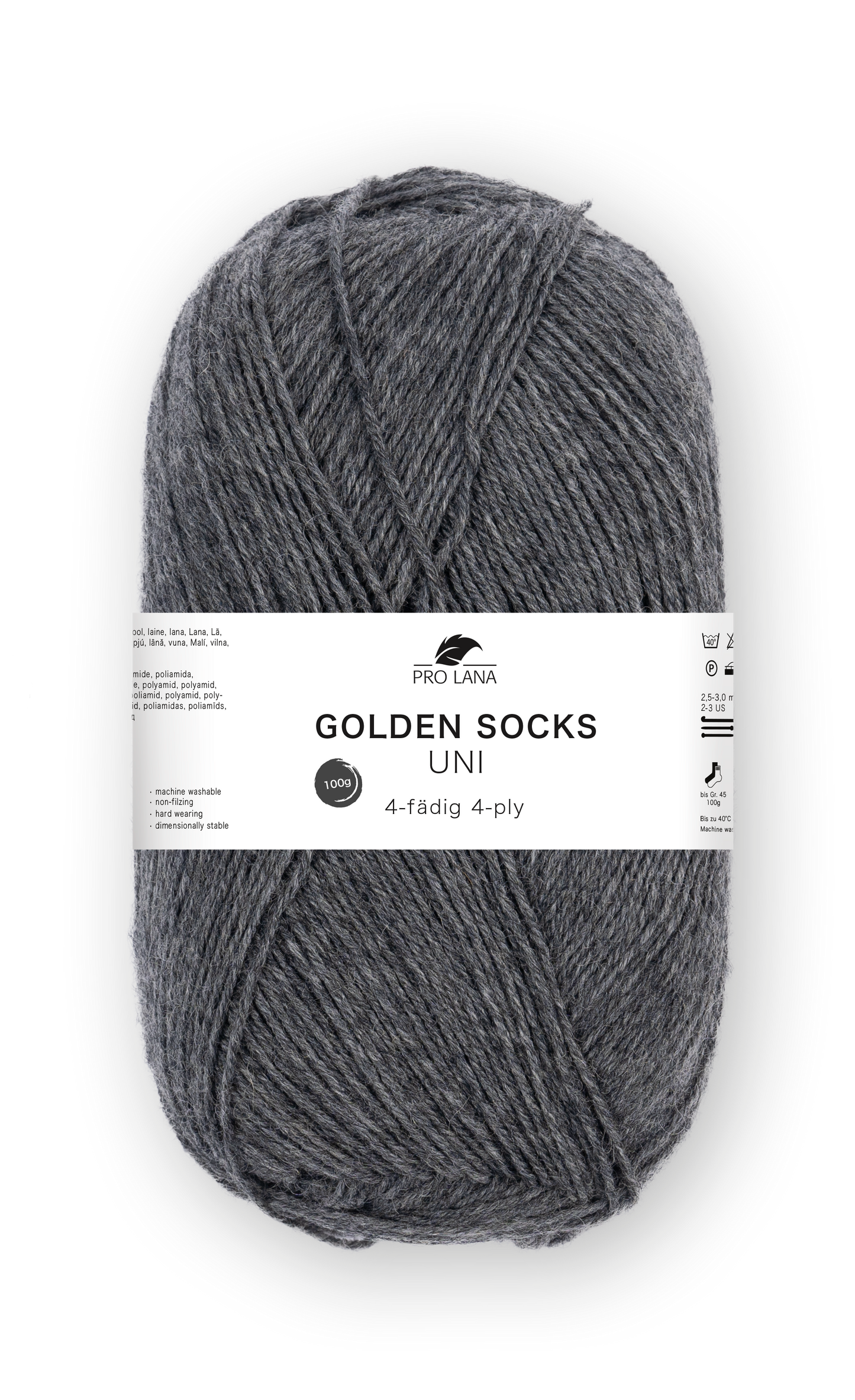 Pro Lana Golden Socks Sockenwolle Uni 4f