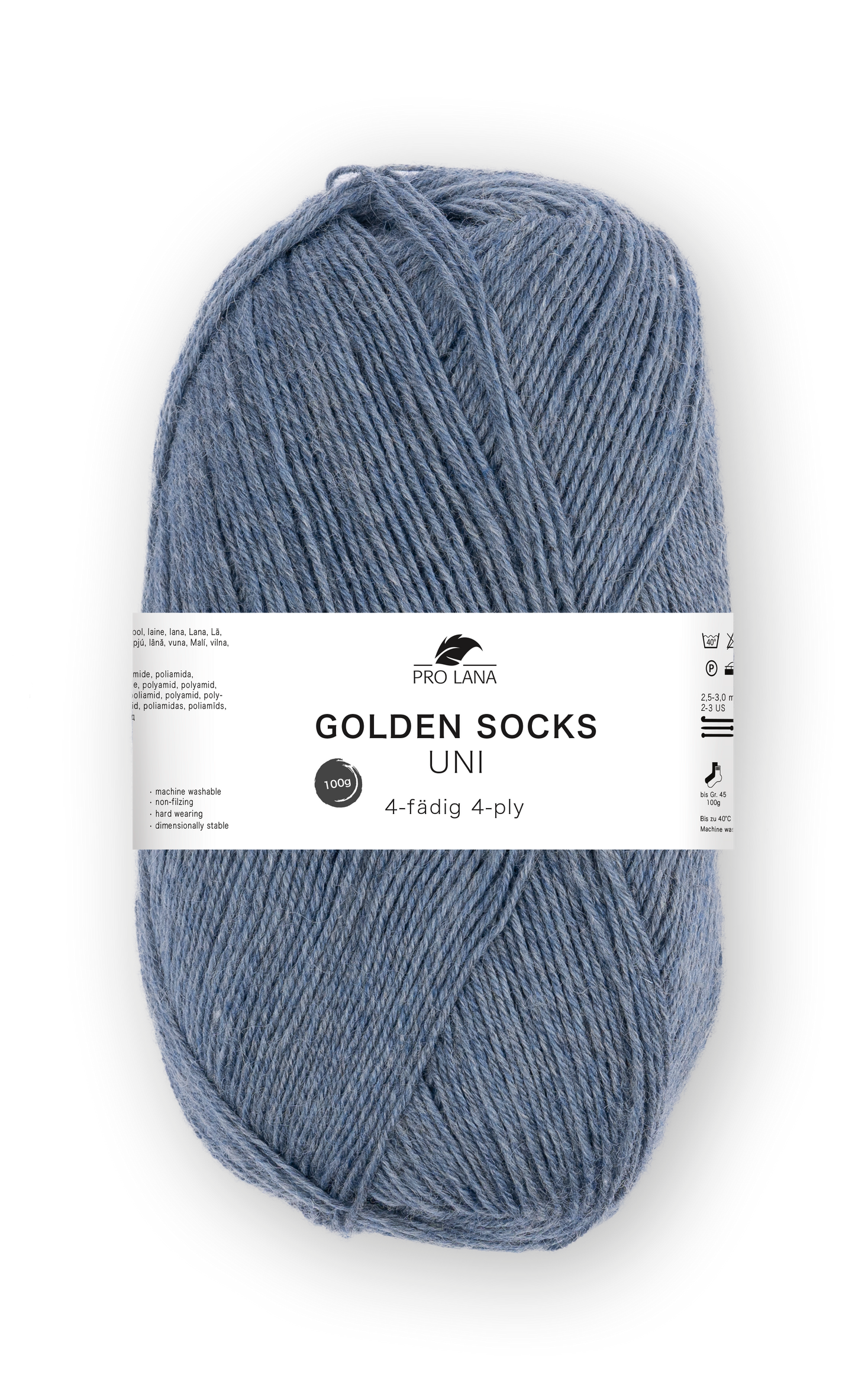 Pro Lana Golden Socks Sockenwolle Uni 4f
