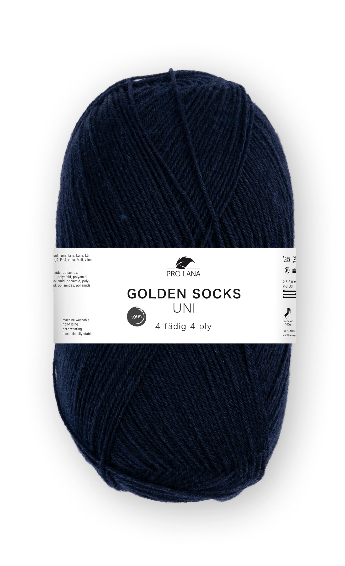 Pro Lana Golden Socks Sockenwolle Uni 4f