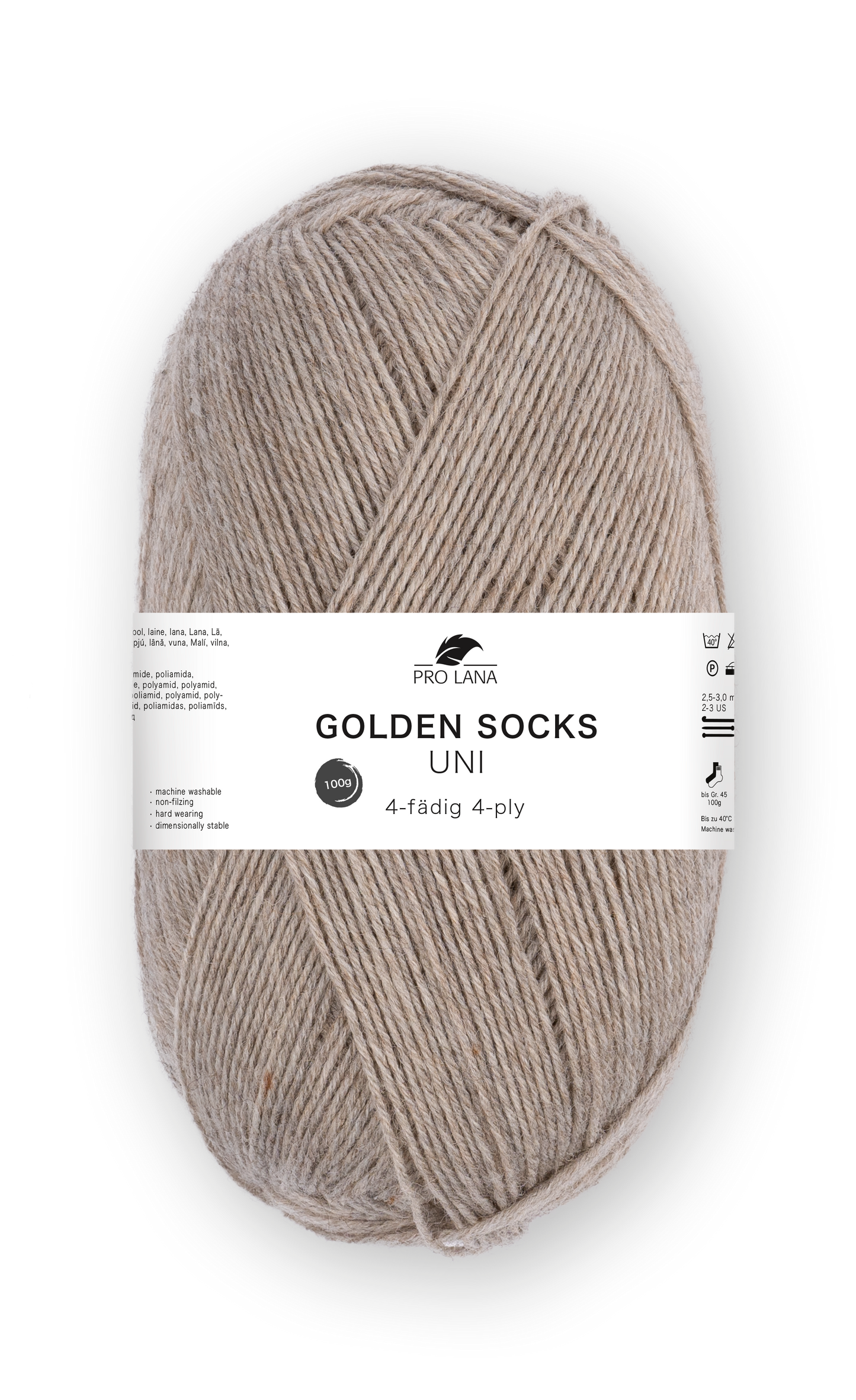 Pro Lana Golden Socks Sockenwolle Uni 4f