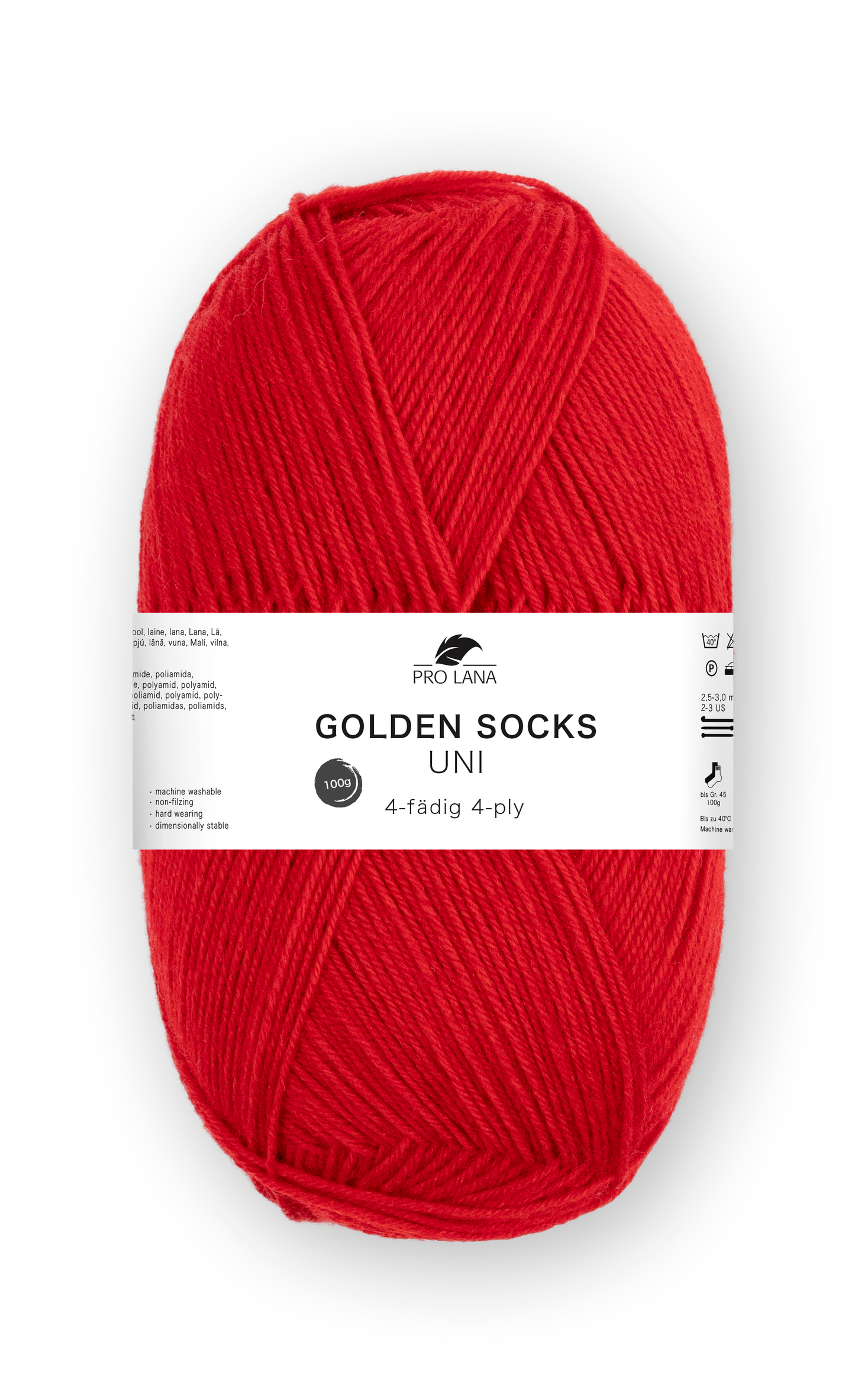 Pro Lana Golden Socks Sockenwolle Uni 4f