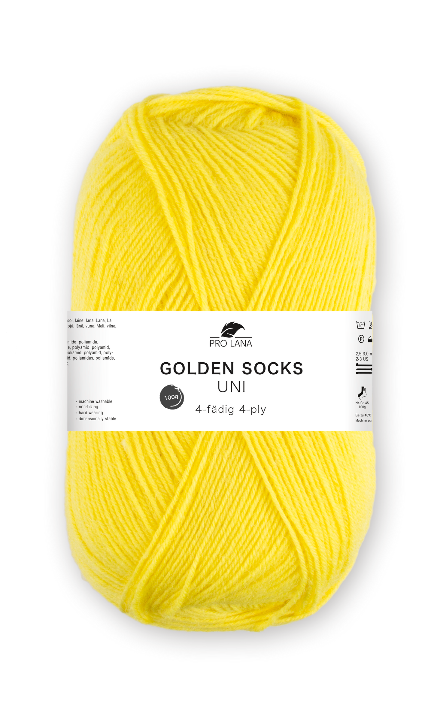 Pro Lana Golden Socks Sockenwolle Uni 4f