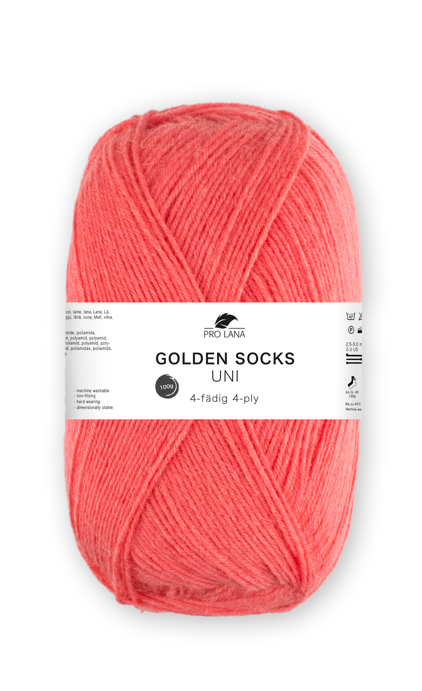 Pro Lana Golden Socks Sockenwolle Uni 4f