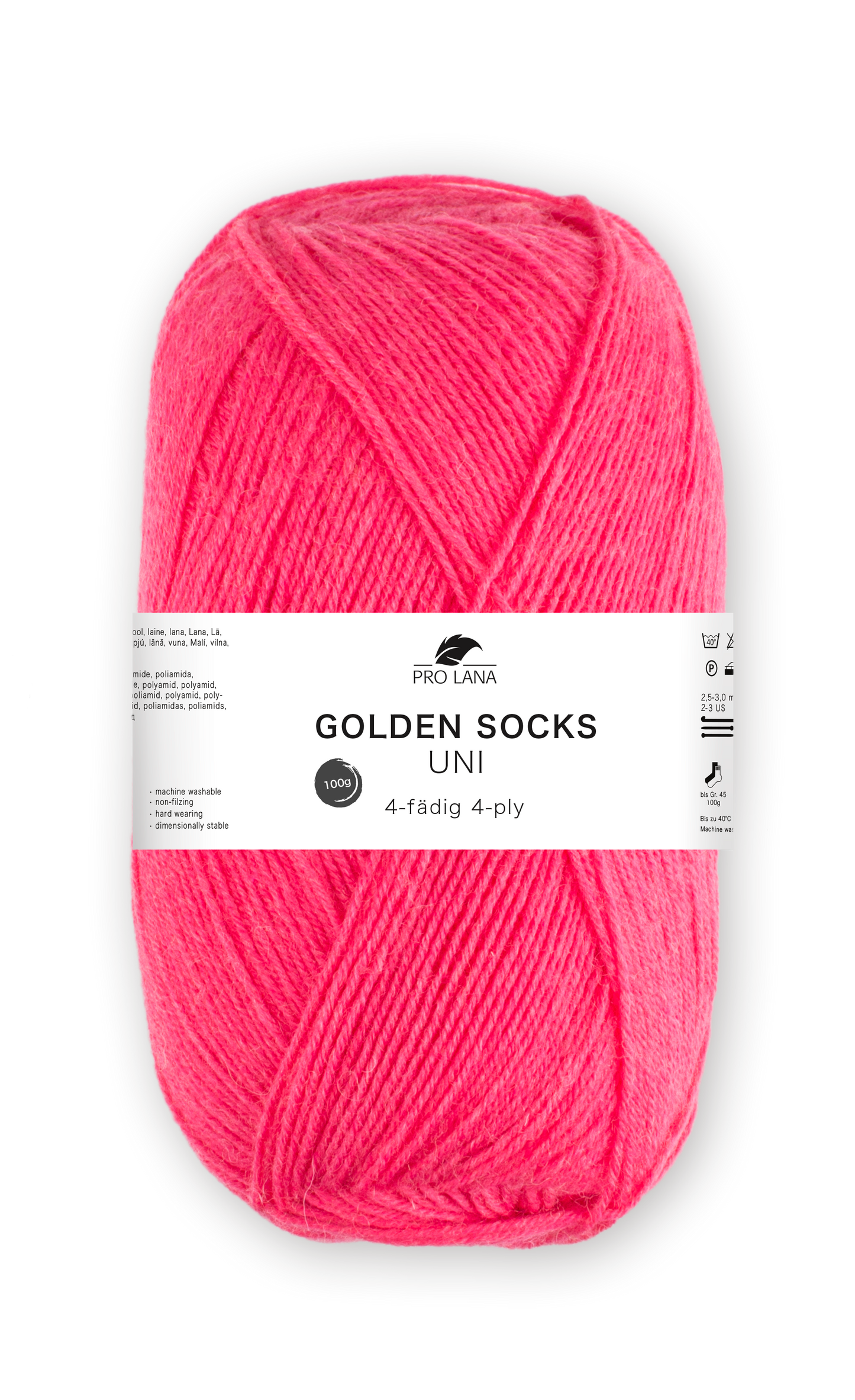 Pro Lana Golden Socks Sockenwolle Uni 4f