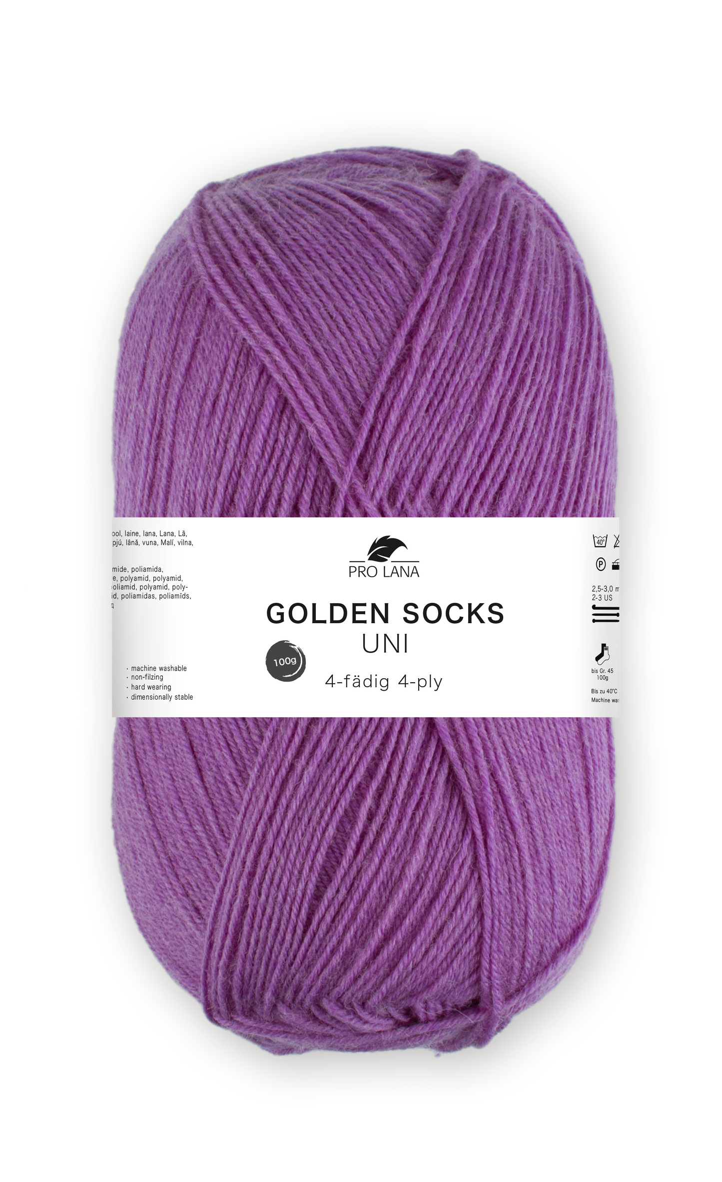 Pro Lana Golden Socks Sockenwolle Uni 4f