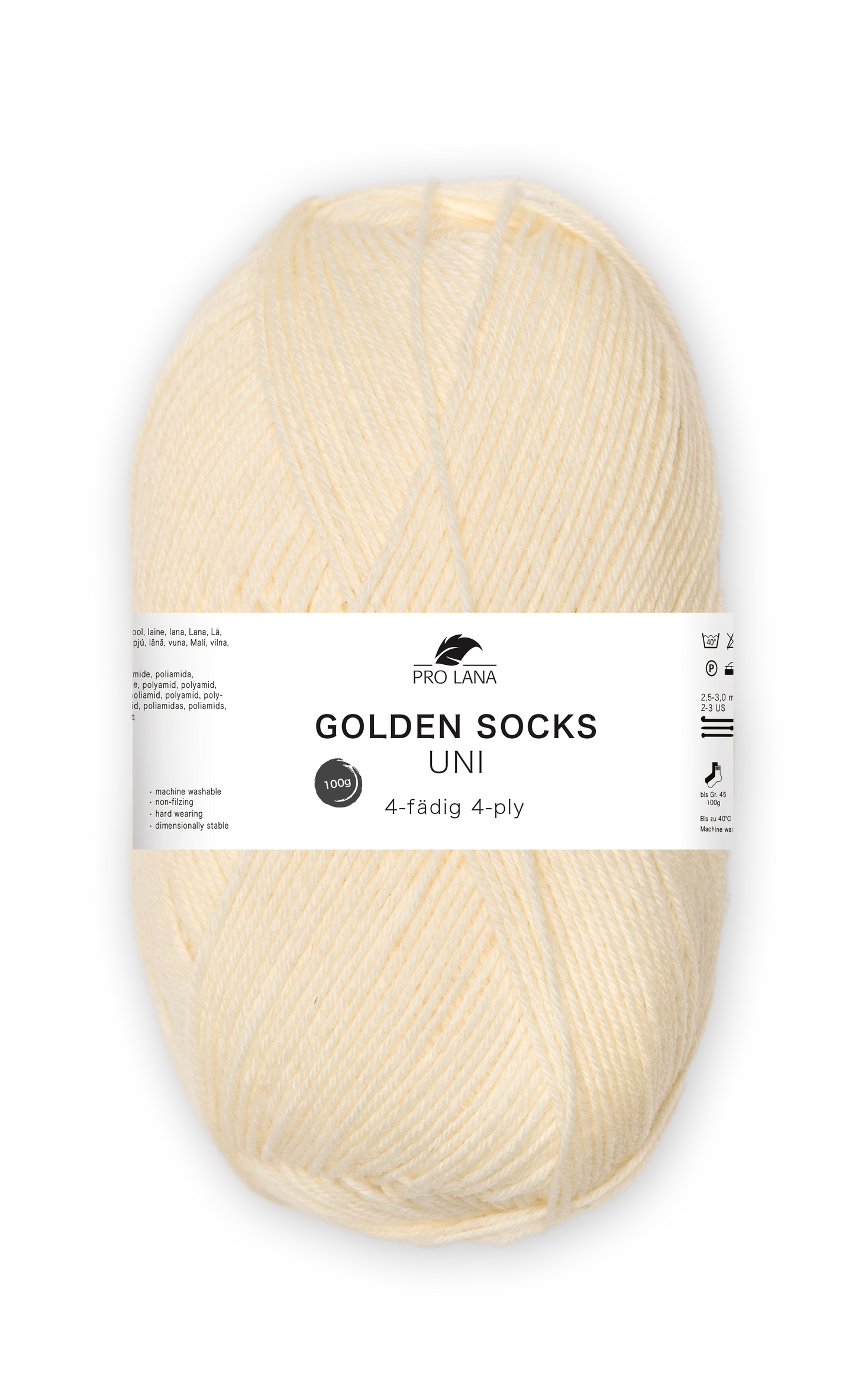 Pro Lana Golden Socks Sockenwolle Uni 4f