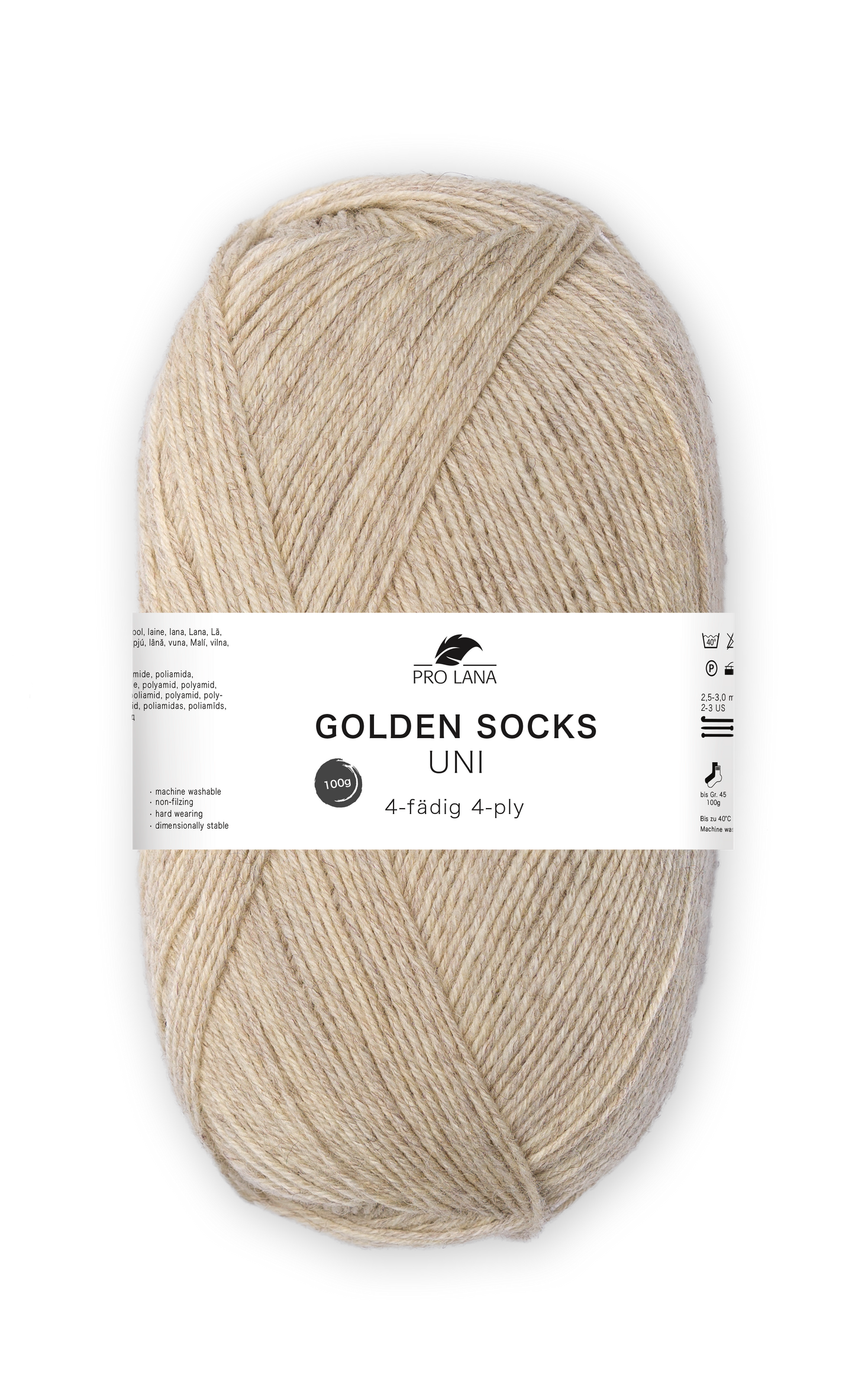 Pro Lana Golden Socks Sockenwolle Uni 4f