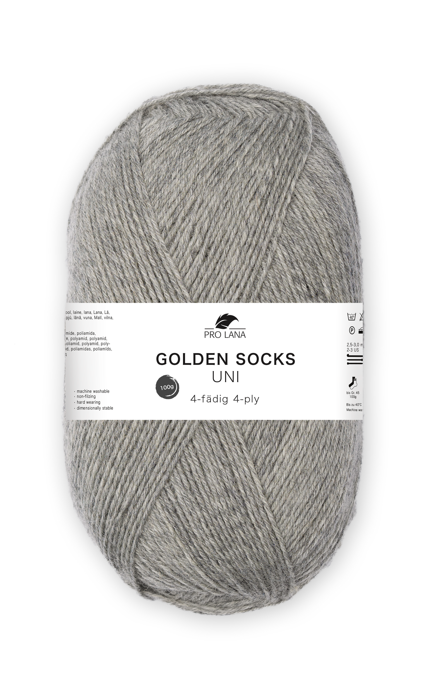 Pro Lana Golden Socks Sockenwolle Uni 4f