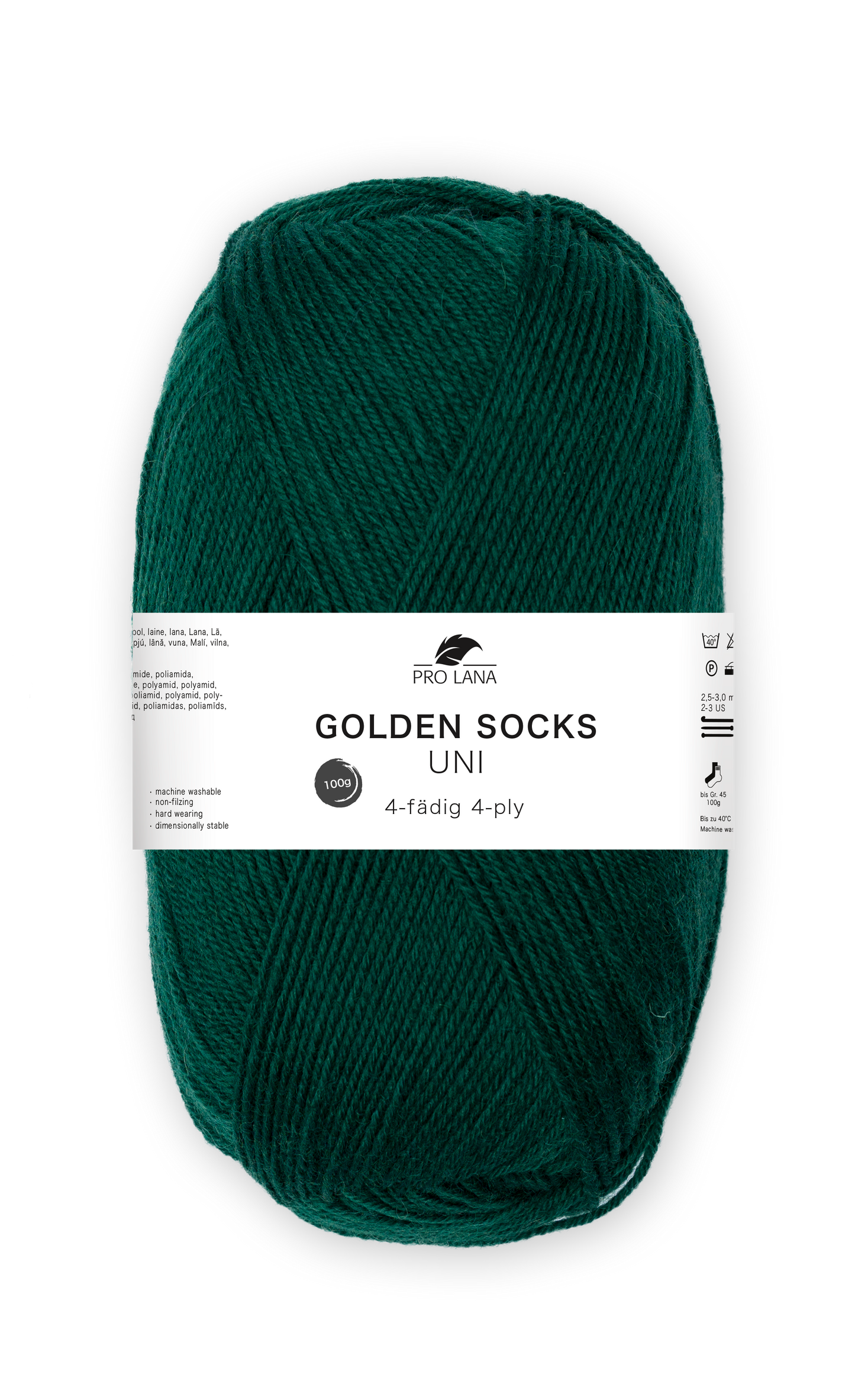 Pro Lana Golden Socks Sockenwolle Uni 4f