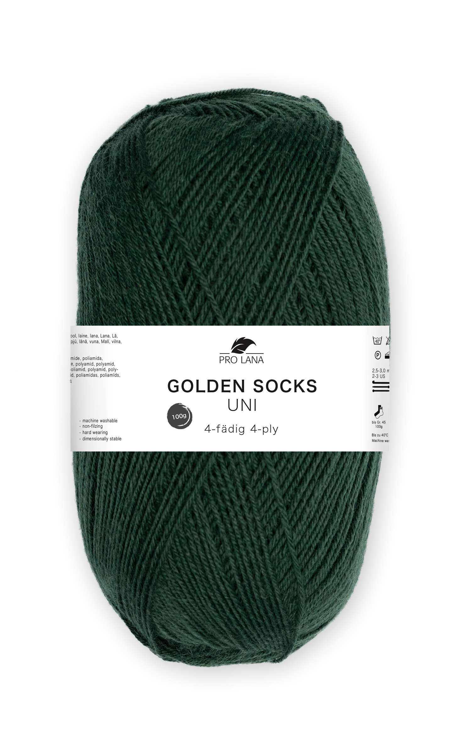 Pro Lana Golden Socks Sockenwolle Uni 4f