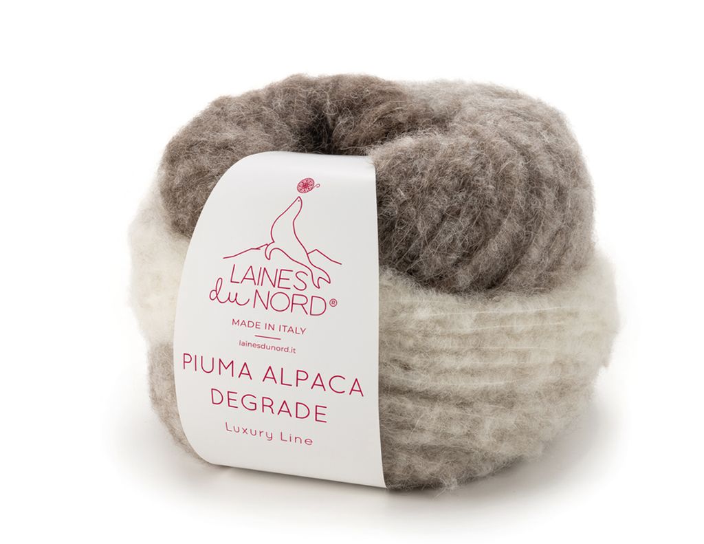 Laines du NORD PIUMA ALPACA DÉGRADÉ 100 g 250 m 48% Alpaka 44% Schurwolle 8% Nylon