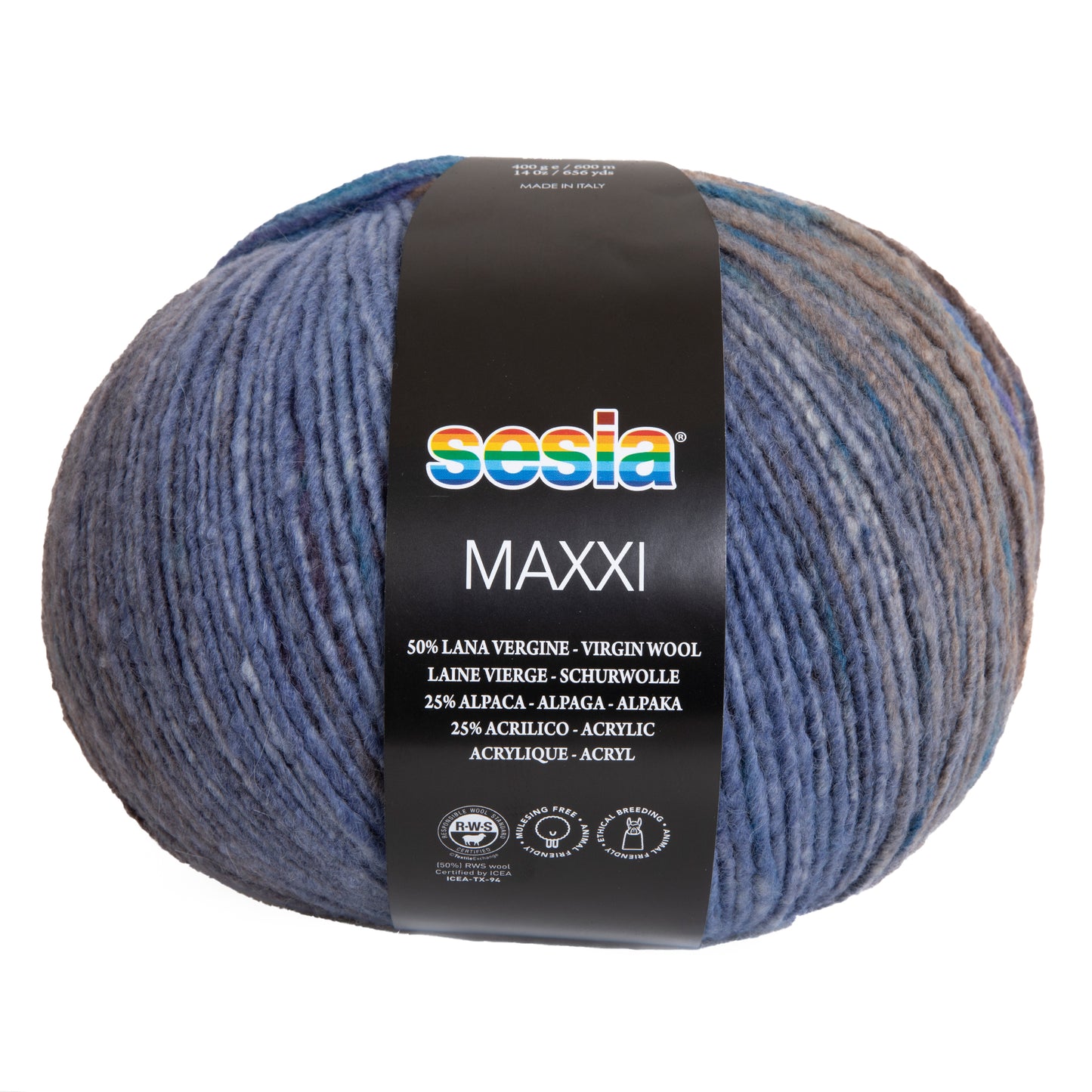 Sesia Maxxi 400 g 600 m - 50 % Schurwolle 25% Alpaka 25% Acryl