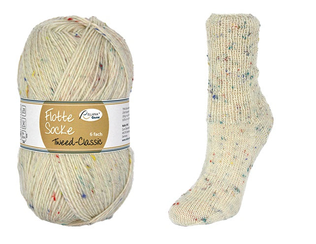 Rellana Flotte Socke Tweed Classic 6fädig