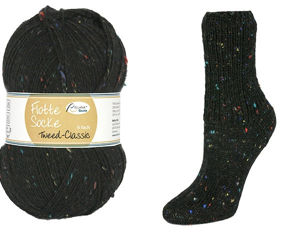 Rellana Flotte Socke Tweed Classic 6fädig