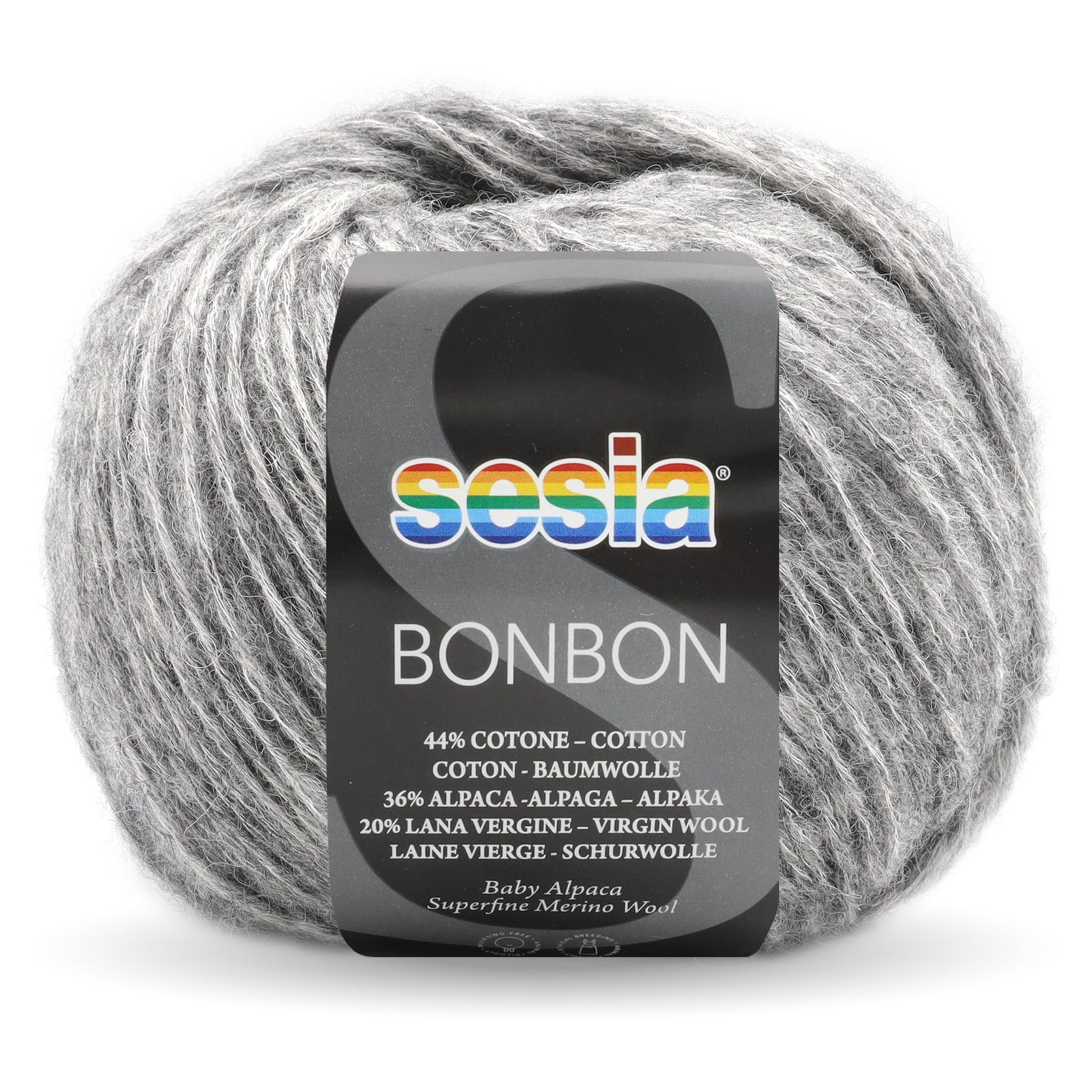 Sesia Bon Bon - 44 % Baumwolle - 36 % Babyalpaka - 20 % Merinowolle