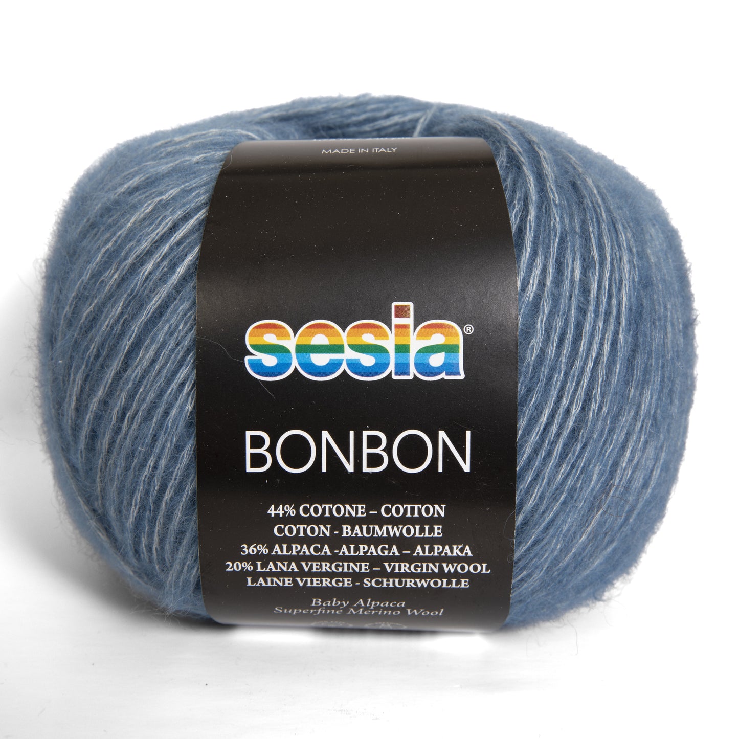 Sesia Bon Bon - 44 % Baumwolle - 36 % Babyalpaka - 20 % Merinowolle