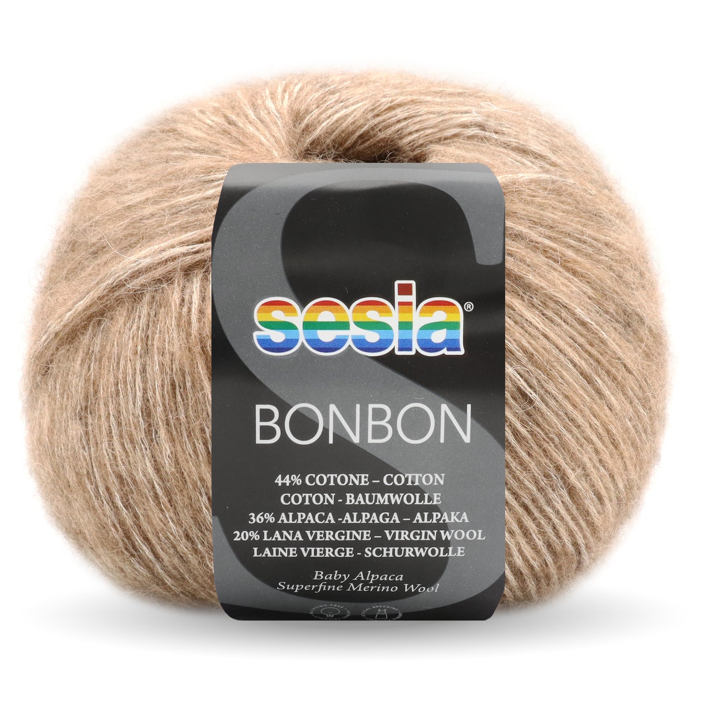 Sesia Bon Bon - 44 % Baumwolle - 36 % Babyalpaka - 20 % Merinowolle