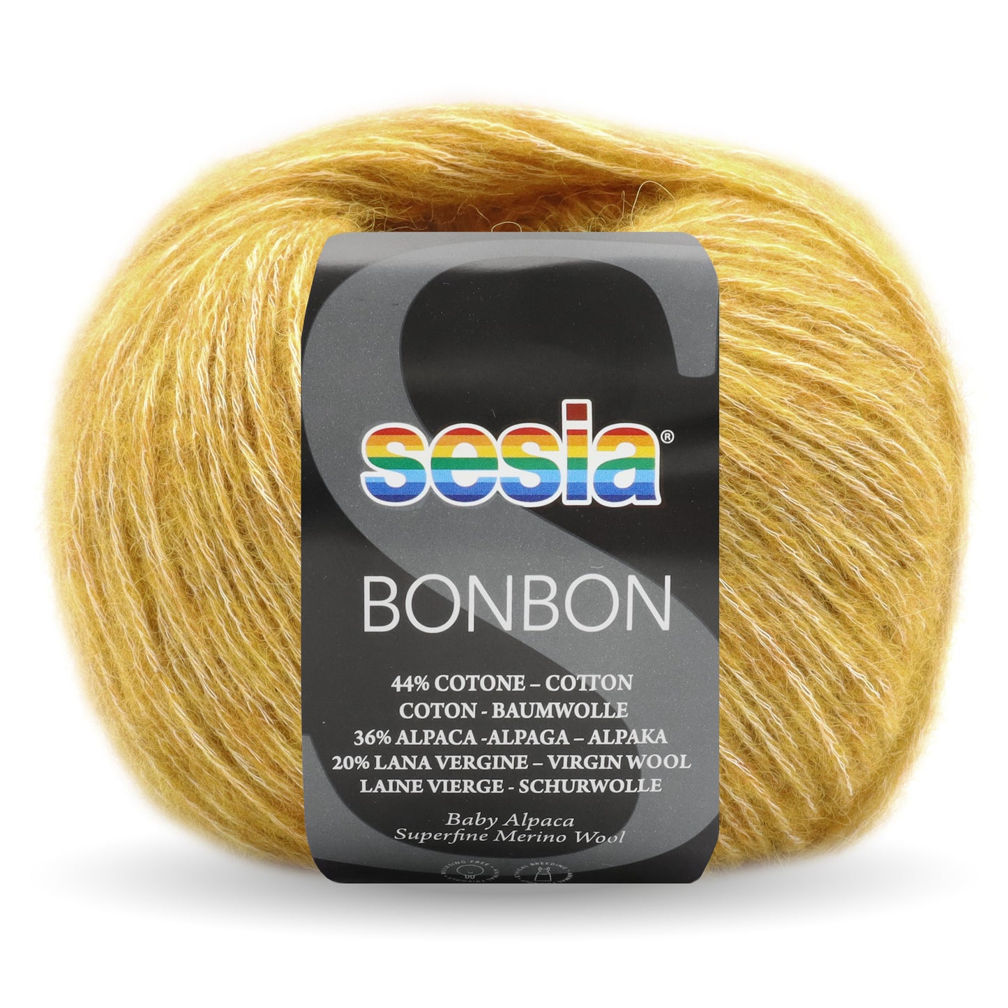 Sesia Bon Bon - 44 % Baumwolle - 36 % Babyalpaka - 20 % Merinowolle